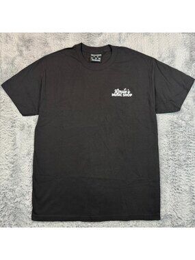 Don't Over Think S*** T-Shirt Men's L Black Cotton Loure's Music Shop Summer